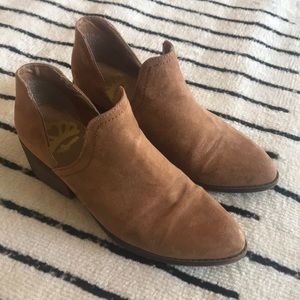 Fergalicious Brown side cut out Boots